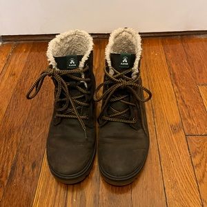 Kamik Insulated Leather Waterproof Boots | Size 8